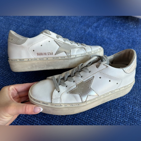 Golden Goose Hi Star , worn 3 times. Size 36- fits like a 6.5/7 - Picture 2 of 8